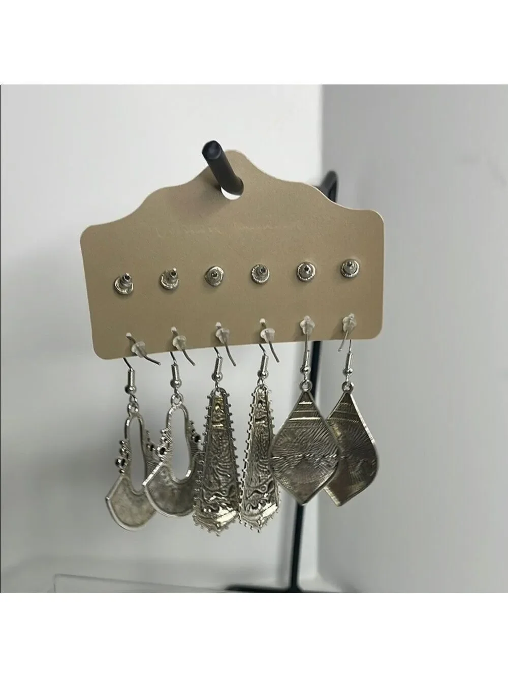 Silver Fashion Jewelry Earring Set